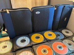 MASSIVE 950+ Discs Microsoft MSDN/TechNet DVD CD lot 1997-2007 w/binders 60LBS