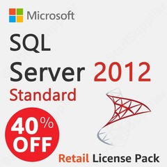 SQL Server 2012 STANDARD License Key + 25 ACCESS CALs RETAIL FULL BRAND NEW PACK