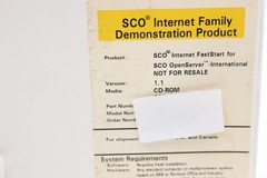SCO INTERNET FASTSTART FOR OPENSERVER VERSION 1.1 INTERNATIONAL Retail Box