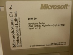 Microsoft Visual C++ VERSION Ver. 1.0 Professional Edition – 20x Floppy Disks