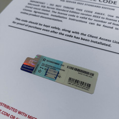 New – SQL Server 2022 Standard 24 Core License & DVD Unlimited CALs