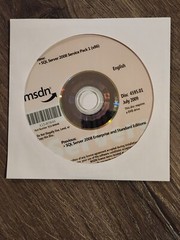 Microsoft SQL Server 2008 Service Pack 1 (x86) MSDN DVD Disc English X15-80848