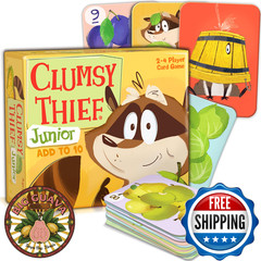 Melon Rind Clumsy Thief Junior Math Card Game | Adding to 10 Kids 5+
