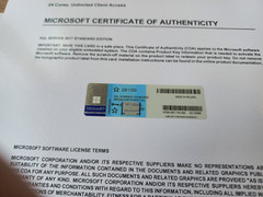 Microsoft SQL Server 2017 Standard 24 Core unlimitd User CAL Authentic 228-11033