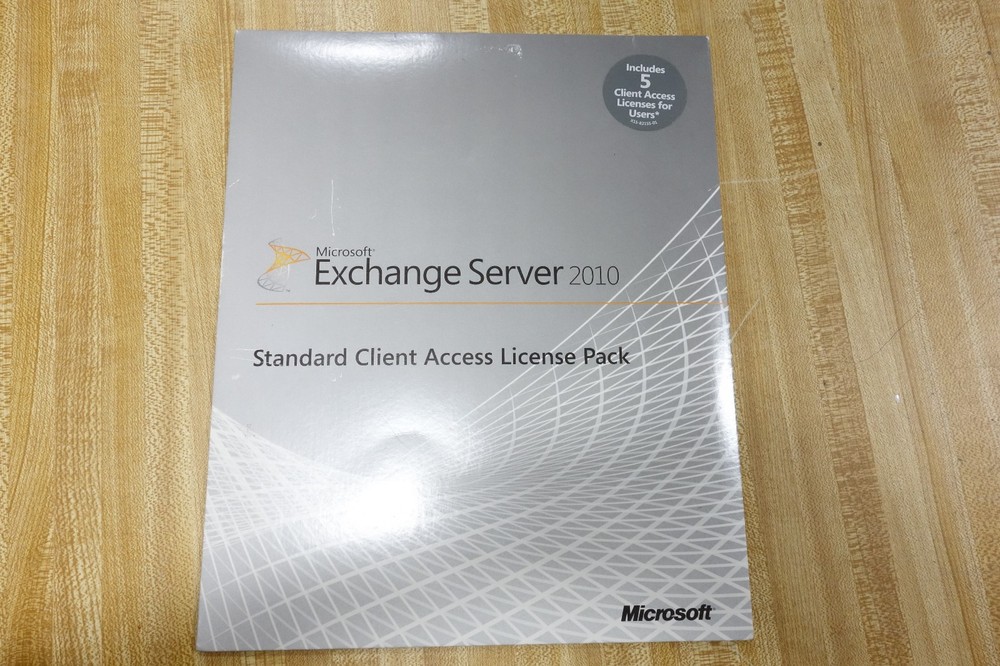 Microsoft Exchange Server 2010 Standard License Pack, 5 users CAL, SKU 381-04125