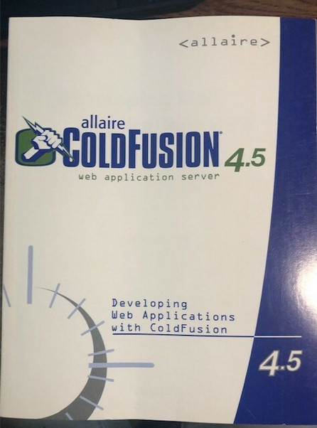 Cold Fusion Allaire ColdFusion 4.5 Studio Software for WINDOWS 95/98/ NT 4.0