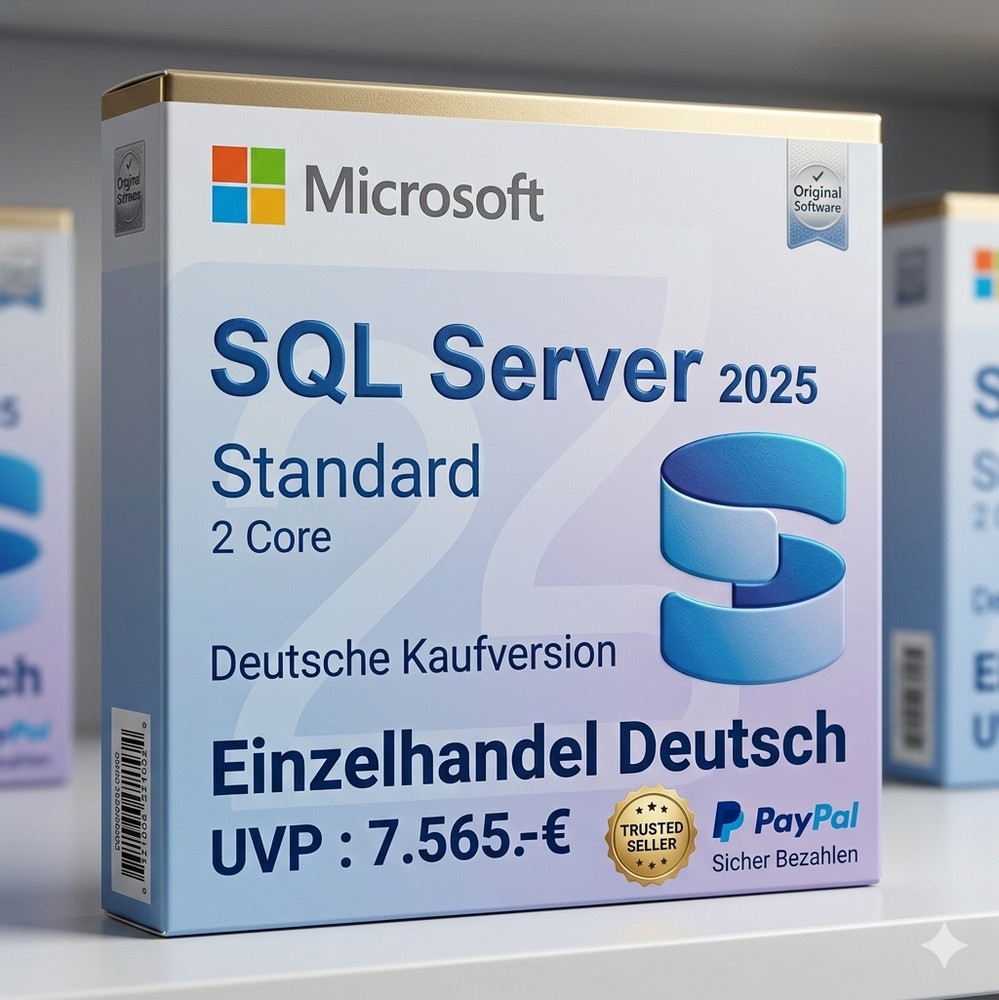 Windows SQL Server 2025 Standard | Purchase Version German RRP: €7,565.85.00 ESD