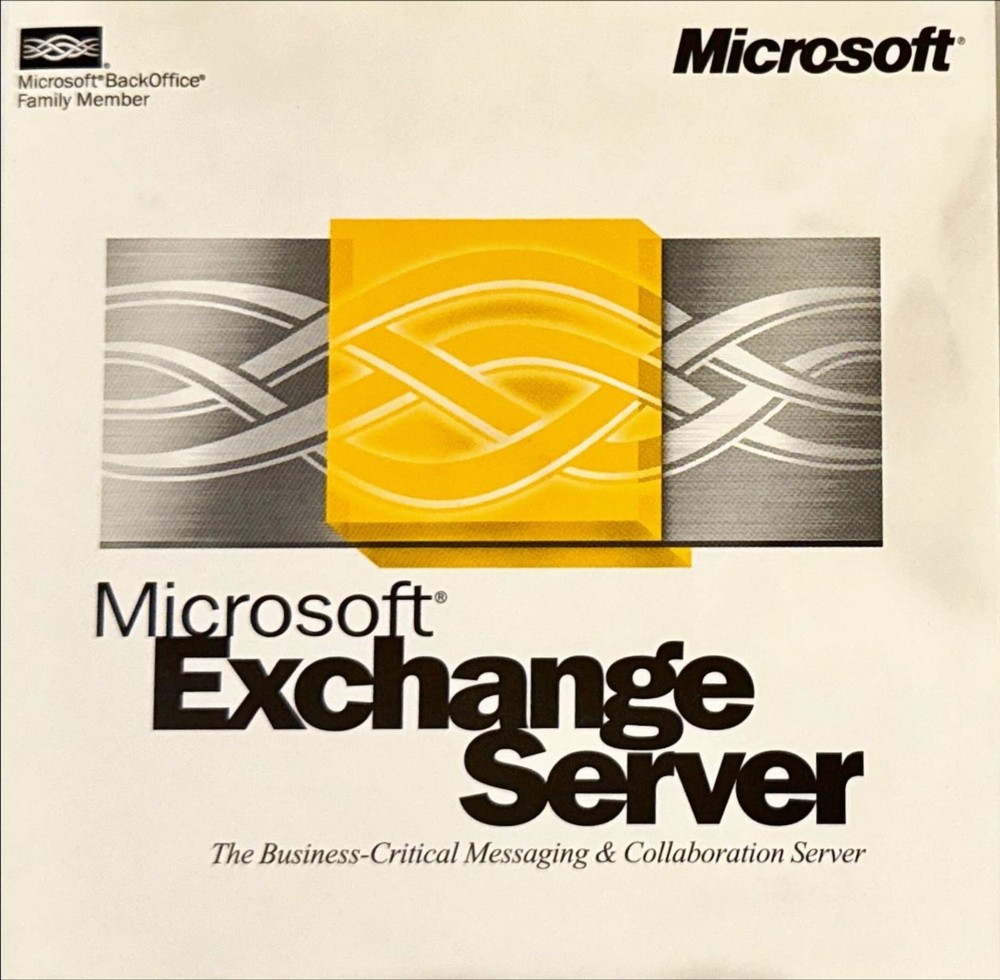 1997 Vintage Microsoft Exchange Server 5.5 Enterprise w/CD Key – Excellent
