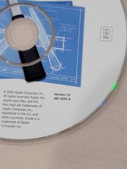 Apple Mac OS X Xcode Tools Install Disc Version 1.0 for OS X 10.3+