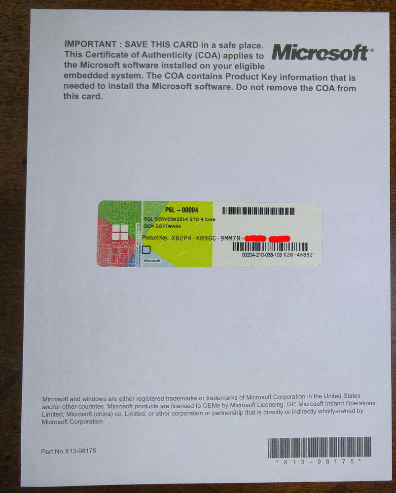Microsoft SQL Server 2012 – 2014 OEM Licenses ✅ 100% Authentic ✅ WHOLESALE