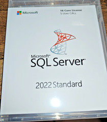 Microsoft SQL Server 2022 Standard, 16/24 Core License, Retail, USB
