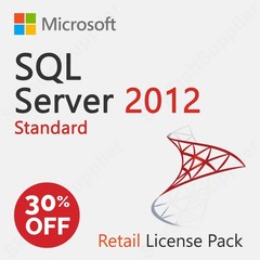 SQL Server 2012 STANDARD License Key + 25 ACCESS CALs RETAIL FULL BRAND NEW PACK