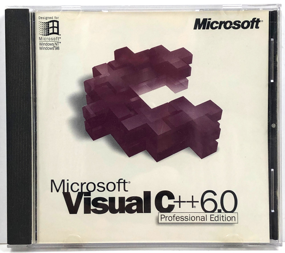 Microsoft Visual C ++ 6.0 Professional Edition – for Windows 98 or NT Has Key