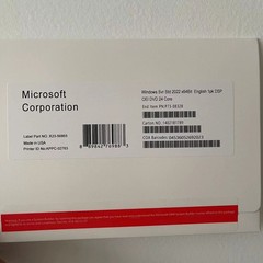 New Microsoft Windows Server 2022 Standard 64-bit License & DVD 24 Core