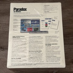 Borland Paradox For Windows 3.1 Version 1.0 NOS Sealed NEW Vintage Computer