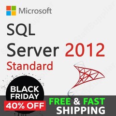 SQL Server 2012 STANDARD License Key + 25 ACCESS CALs RETAIL FULL BRAND NEW PACK