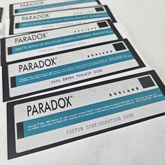 Vintage Borland Paradox Release 3.5 Software 5.25 Floppy Disks Database DBMS Dev