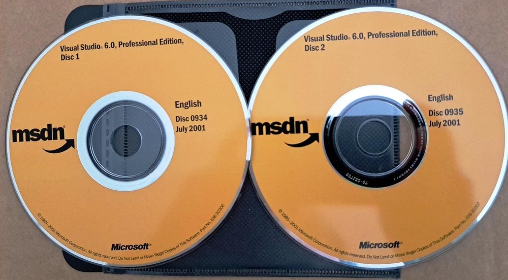 Microsoft Visual Studio 6.0 Professional Full Version w/ Keys License