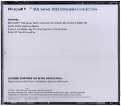 Microsoft SQL Server 2022 Enterprise with 32 Core License, unlimited User CALs