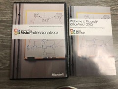Microsoft Office Visio Professional 2003 FULL RETAIL VERSION Used X09-56598