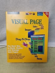 Symantec Visual Page PC CD Windows 95 New In Box Software Web Page Builder Seal