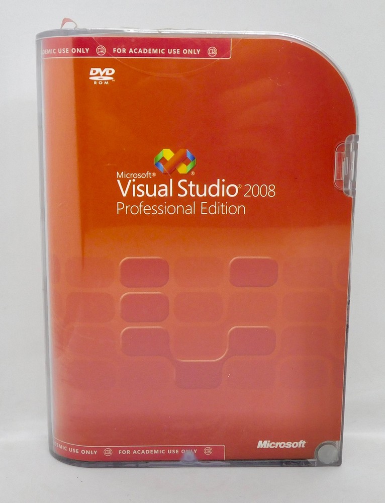 Microsoft Visual Studio 2008 Professional Edition – Academic version