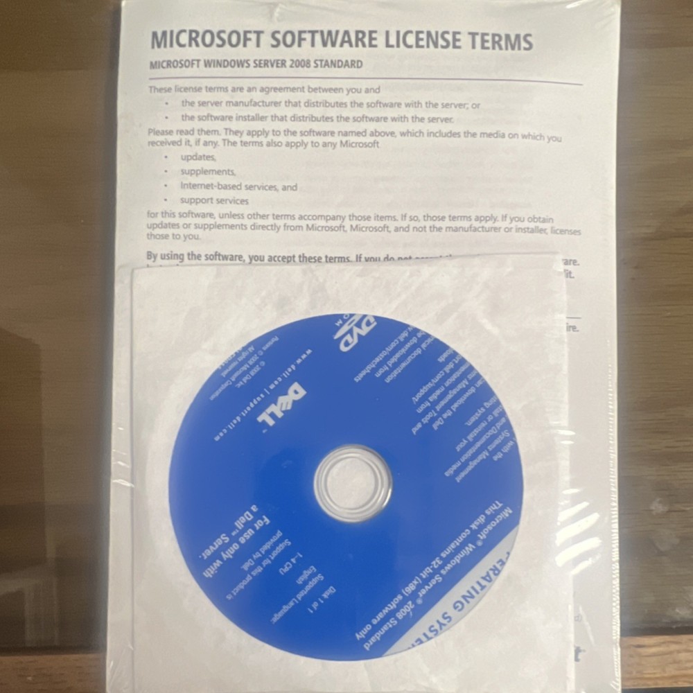 Dell Microsoft Windows Server 2008 Standard DVD Operating System