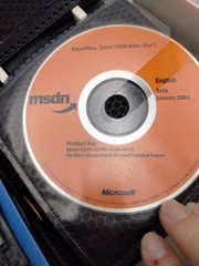 MSDN Software CD’s Microsoft Windows 2000 server, Visual Studio Office Jan 2001