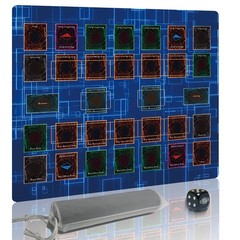 Extalas for Yugioh Playmat, 2-Player, Limited Edition Rare Dice and Free Storage
