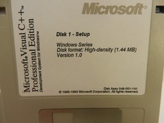 Microsoft Visual C++ VERSION Ver. 1.0 Professional Edition – 20x Floppy Disks
