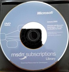 Microsoft MSDN Subscription Library (January 2005) Complete Disc Set w/ License