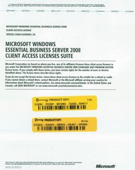 Microsoft Windows Essential Business Server 2008 25 User Device CAL No media