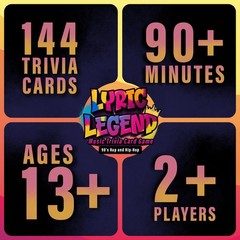 Lyric Legend 90s Hip-Hop Rap Music Trivia Game – Expandable Multi-Game