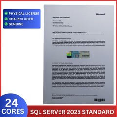Microsoft SQL Server 2025 Standard 24 Core License COA Unlimited CALs | Physical