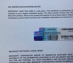 SQL Server 2025 Enterprise 40 Cores Unlimited User CALs COA Authentic RETAIL