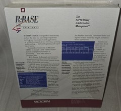 R:BASE for DOS R Base RBase Trial Pack V7 5.25″ Disk Microrim RETAIL BOX Retro