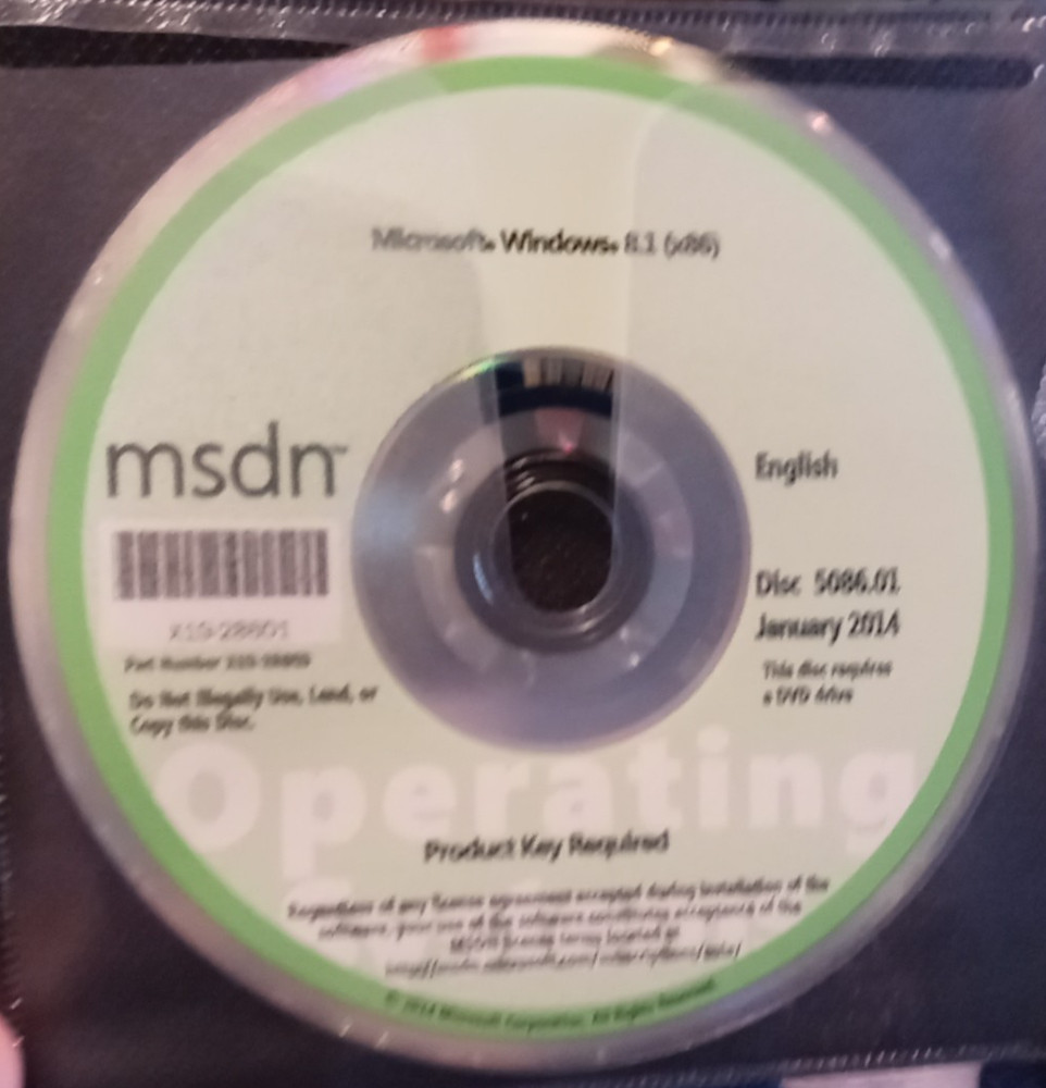 Microsoft MSDN Windows 8.1 X86 Disc 5086.01 January 2014 – ENGLISH