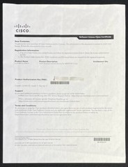 Cisco Software License Claim Certificate for MDS9300 / 3 Year / L5-D-M93S-AXK9=