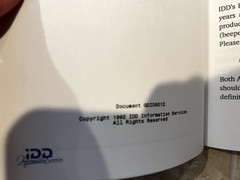 Tradeline Plus IDD Information services User’s manual & software vintage