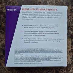 Microsoft Visual Studio 2013 Professional Full Version RETAIL Box