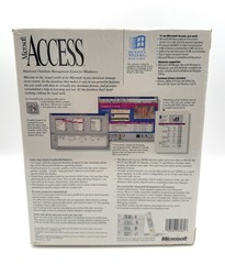 Vintage Microsoft Access v1.0 DBMS Software for Windows – New Sealed Box