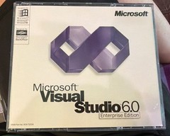 Microsoft Visual Studio 6.0 ENTERPRISE Disc 1, 2, &3 w/ CD Key Vintage
