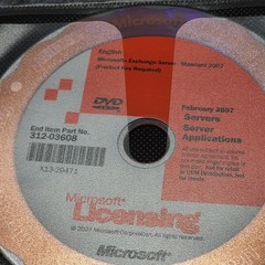 Microsoft Exchange Server Standard 2007 Volume License DVD 312-03608 English