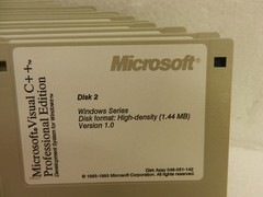 Microsoft Visual C++ VERSION Ver. 1.0 Professional Edition – 20x Floppy Disks