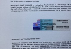 SQL Server 2025 Enterprise 40 Cores Unlimited User CALs COA Authentic RETAIL