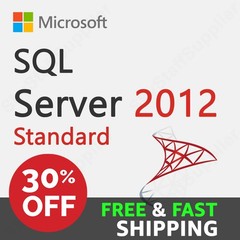 SQL Server 2012 STANDARD License Key + 25 ACCESS CALs RETAIL FULL BRAND NEW PACK