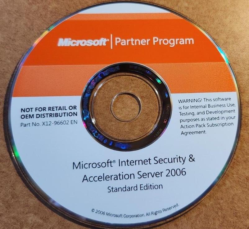 Microsoft Internet Security & Acceleration Server 2006 Standard Edition CD + KEY