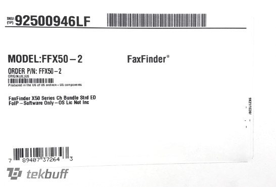 MultiTech FaxFinder FFX50-2 Virtual Machine License – 2-Channel Server